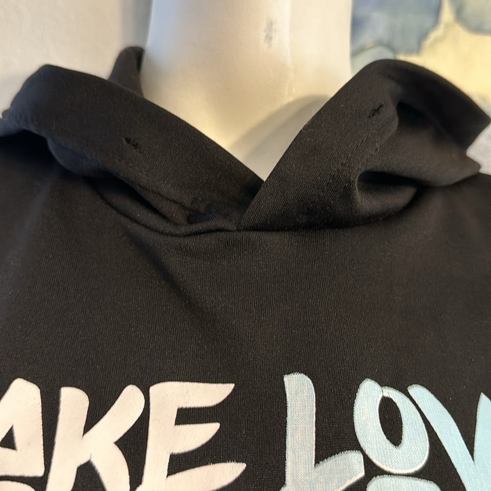 FAKE LOVE CAT EARS HOOD CROP TOP - Picture 4 of 7